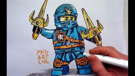 How To Draw Jay Lego Ninjago Youtube