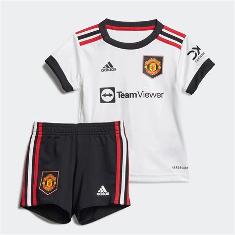 Adidas Manchester United Away Babykit 2022 2023 Hvid Sportsdirect