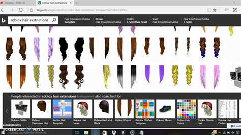 Brown Hair Extentions Roblox