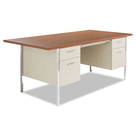 Alera Double Pedestal Steel Desk Metal Desk 72w X 36d X 29 12h