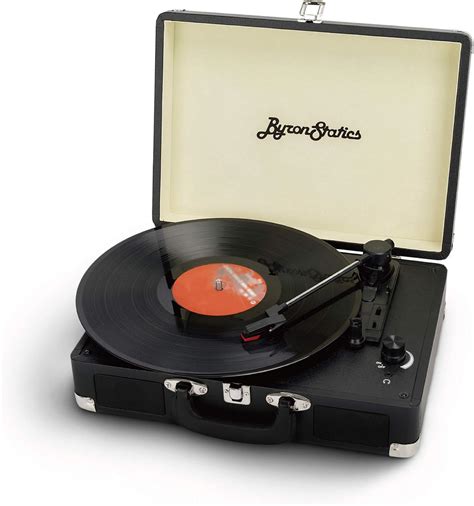 Byronstatics Record Player Vinyl Turntable Record Player 3 Speed With