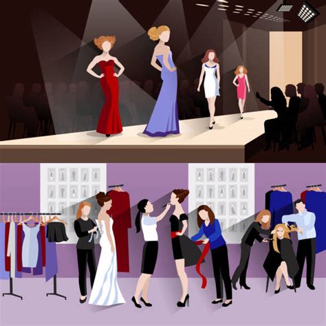 Runway Backstage Illustrations Royalty Free Vector Graphics And Clip Art