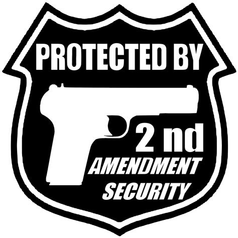6 Inch Protected By 2nd Amendment Decal Free Shipping Etsy