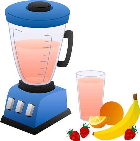 Blender With Fruits And Smoothie Free Clip Art Png Clipartix