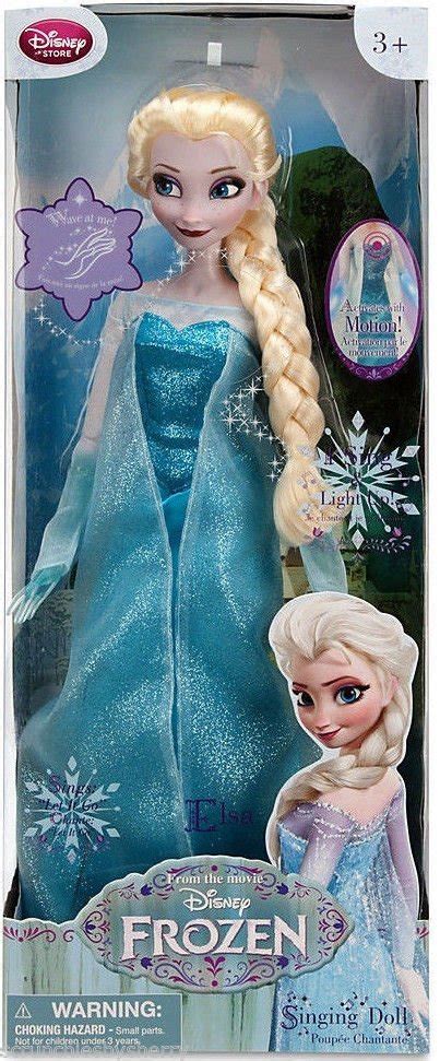 Disney Store Frozen Singing Elsa Doll Lights Up Let It Go 17 New Sold