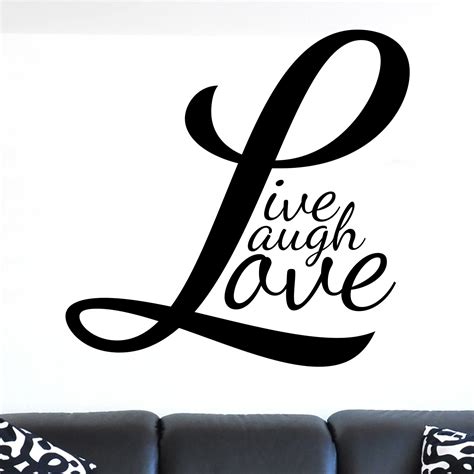 Live Laugh Love V4 Quote Wall Sticker Decal World Of