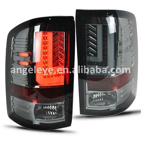 For Gmc Sierra Led Tail Lamp 2014 Up Year Smoke Black Color Taillight
