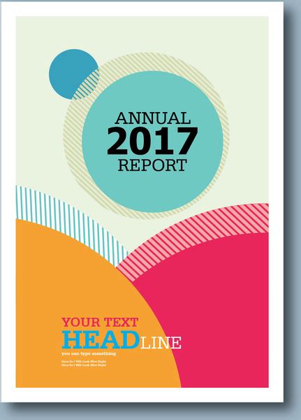Annual Report 2017 Vectors Graphic Art Designs In Editable Ai Eps