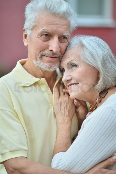 Happy Mature Couple In Town Stock Image Colourbox