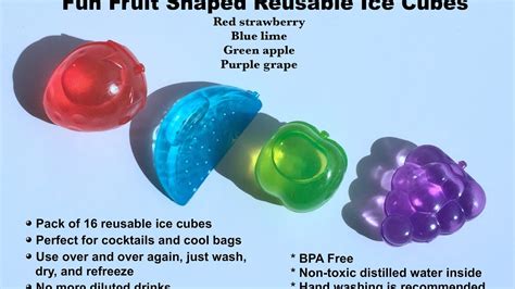 Reusable Fruit Shaped Ice Cubes Youtube