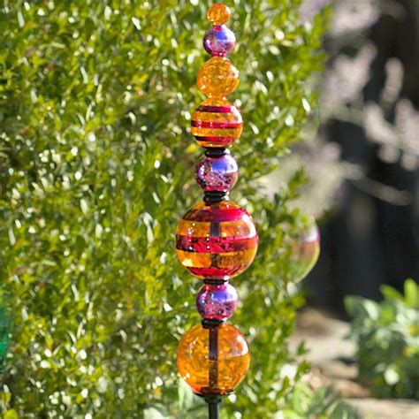 Plow And Hearth Glass Finial Totem Garden Stake And Reviews Wayfair