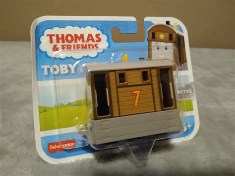 Thomas And Friends All Engines Go Toby Push Along Metal Toy Train Htn28