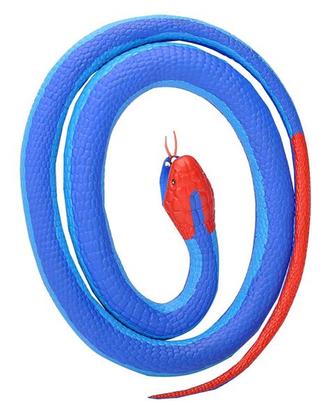Blue Coral Rubber Snake Toy Ts For Kids Educational Toys 26