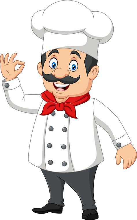 Cartoon Happy Chef With Ok Sign 5162078 Vector Art At Vecteezy
