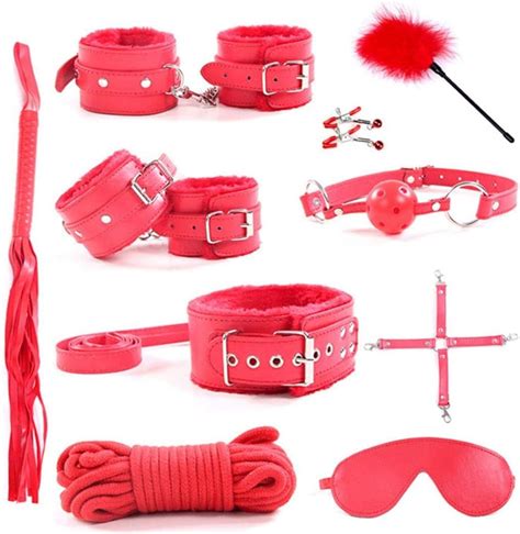 10pcs set porn tools bondage leather fetish kit restraints porn toys for couples