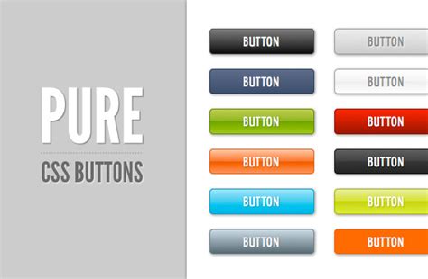 Pure Css Buttons Wegraphics