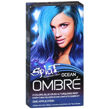 Light hair may remain with a blue tinge and the best way to remove this splat hair color is through the application of another splat hair dye similar to your natural hair color. SPLAT REBELLIOUS COLORS SEMI PERMANENT COMPLETE KIT ...