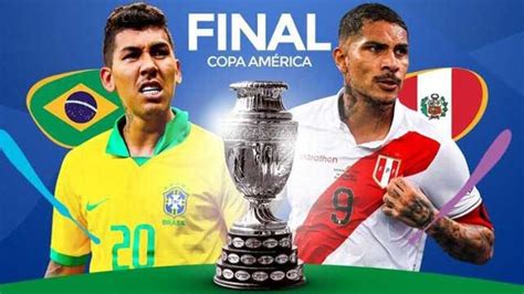 The copa america final takes place at the estádio do maracana in rio de janeiro on saturday, july 10. Brasil vs. Perú, una inesperada final en la Copa América ...