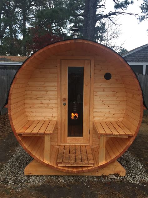 Barrel Sauna Kit W29 4 Person Outdoor Sauna With Harvia