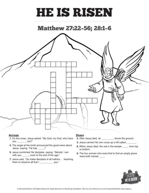 Sharefaith Media Matthew 28 He Is Risen Easter Kids Bible Lesson