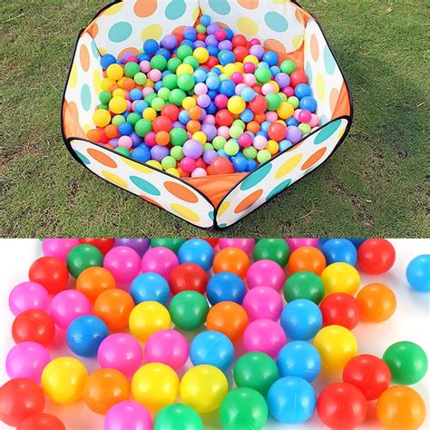 Shileyi 100 Ball Pit Balls Colorful Play Balls Soft Plastic Ocean Balls