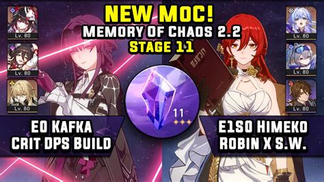 New Memory Of Chaos E Kafka Crit Build E S Himeko Robin Team