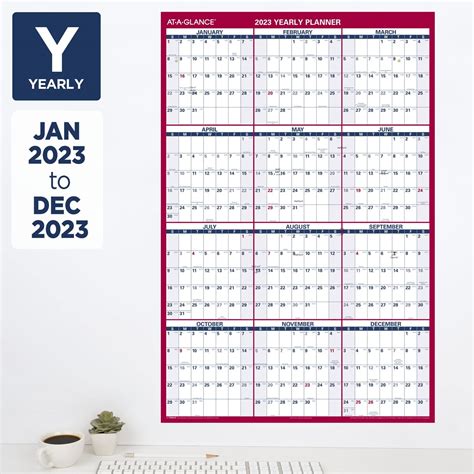 At A Glance 2023 Erasable Calendar Dry Erase Wall