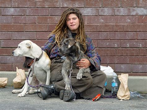 Homeless Woman With Dogs A Photo On Flickriver