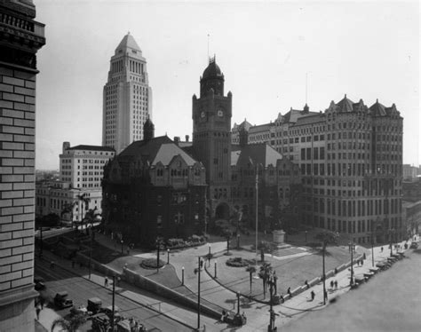 1930 View Looking Southeast At The Intersection Of Temple And