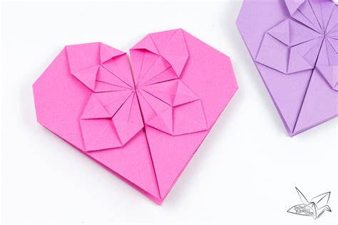 Money Origami Heart Tutorial Paper Kawaii