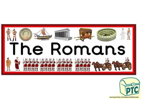 The Romans Display Headingclassroom Banner Primary Treasure Chest