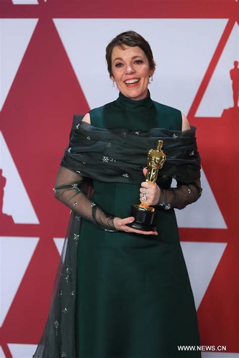 Olivia Colman Wins Oscars Best Actress Award Xinhua Englishnewscn