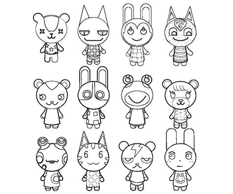 Animal Crossing Animal Crossing Characters Animal Crossing Coloring Pages