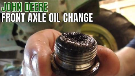 CHANGING FRONT AXLE OIL ON TRACTOR YouTube