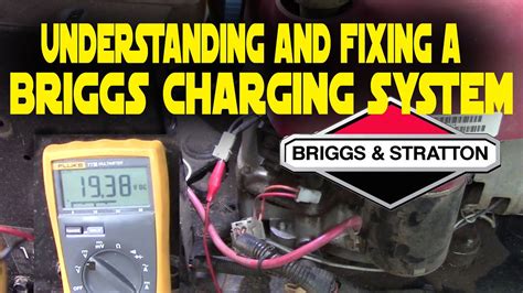 briggs stratton dual circuit charging system diagnosis  explanation youtube