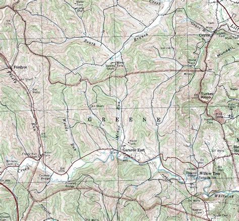 Greene County Pennsylvania Township Maps