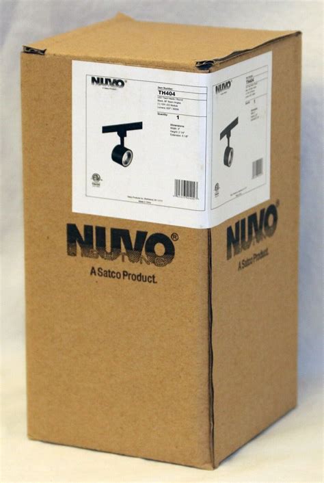 Nuvo Th404 1 Light Led 12w Track Head Round Black 36 Deg Beam For Sale Online Ebay