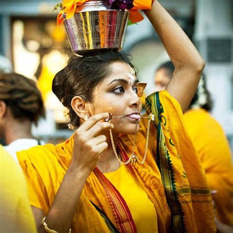 During the festival celebrating the hindu mythological event where parvati ransmission to. Thaipusam - Visit Singapore Official Site
