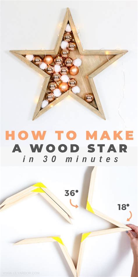 Heres How You Can Make A Wood Star In 30 Minutes Learn How To Adding