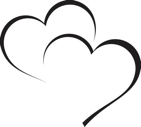 Heart Vector Png Transparent Background Outline Of Heart Clipart