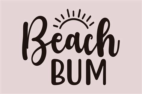 Beach Bum Beach Svg Graphic By Riya Design Shop · Creative Fabrica