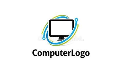 Computer Logo Template Stock Vector Illustration Of Logo 108675247