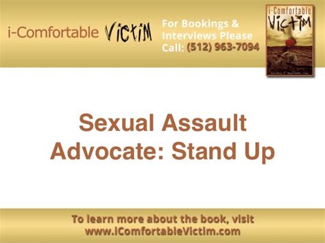Sexual Assault Advocate Stand Up