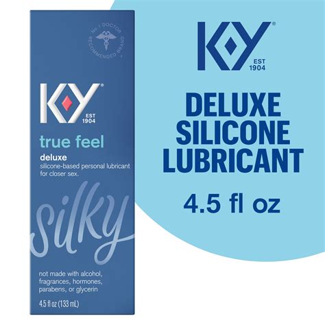 silicone lube k y true feel 4 5 fl oz personal lubricant for adult couples men women pleasure