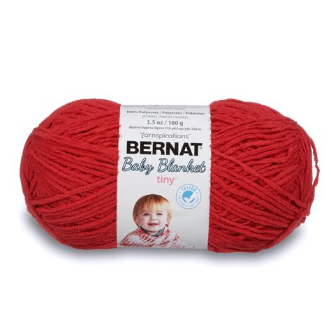 Bernat Baby Blanket Tiny Yarn Red Barn