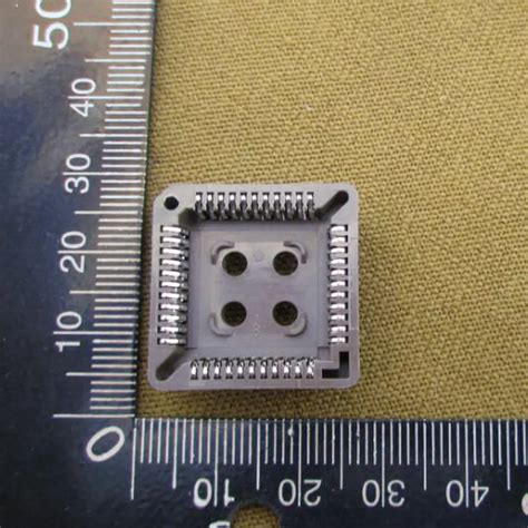 X50pcs Brown Line Block 44p Plcc44 Ic Chip Holder Pin 44 Pin Plcc