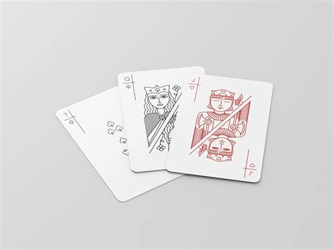 Minimalist Playing Cards On Behance In 2021 Playing Cards Design