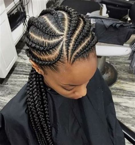 Rocking naturally curly hair and want a new cute hairstyle to wear? Designer Cornrow Braids 2018/19 - Fashion - Nigeria