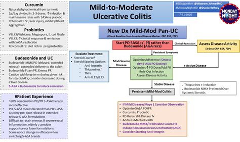 Mild To Moderate Ulcerative Colitis Management Algorithm Curcumin