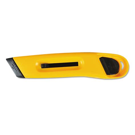 Plastic Utility Knife With Retractable Blade And Snap Closure By Cosco